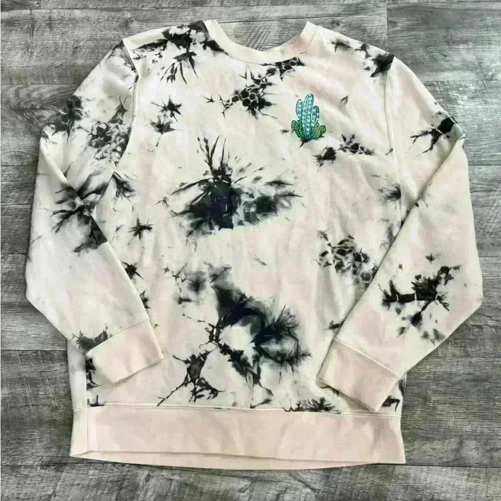 Empyre Marble Graphic Sweatshirt Crewneck  Pullover Cactus The Road to Nowhere M